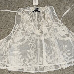 Knit Top sleeveless in Cream